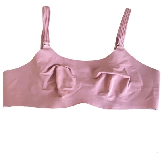 Knix Rose Gold Pink Evolution Wireless Unpadded Bra Size 2 - Picture 1 of 9